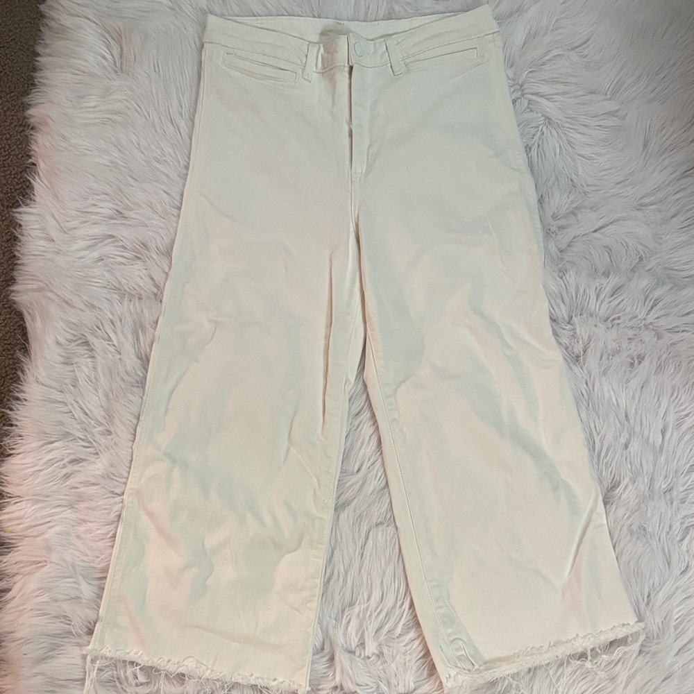 H&M Off-White Denim Pants